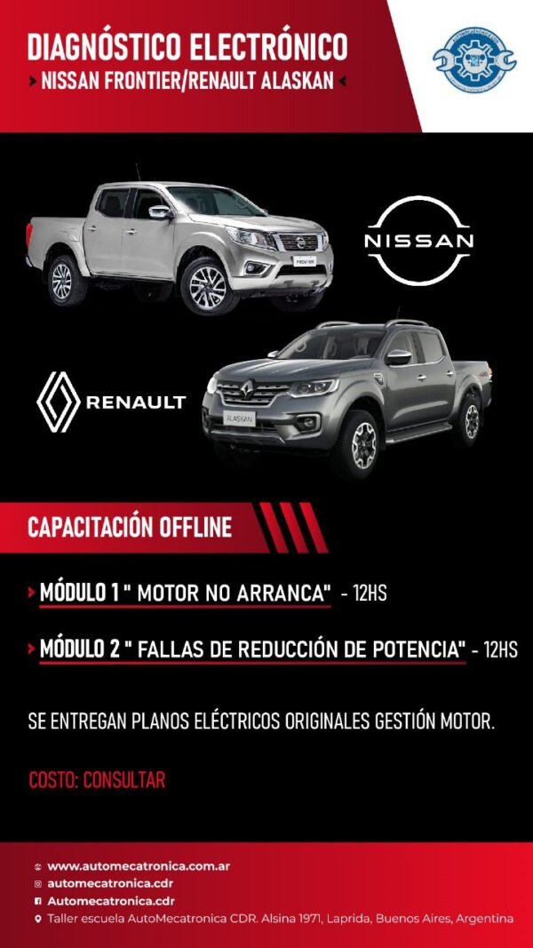 DIAGNÓSTICO ELECTRÓNICO NISSAN FRONTIER RENAULT ALASKAN