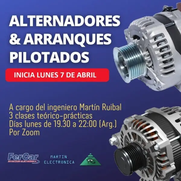 CURSO ALTERNADORES Y ARRANQUES PILOTADOS ONLINE